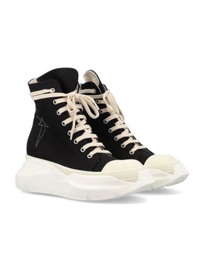 Rick Owens Drkshdw Abstract Chunky High Top Sneakers In Black Modesens