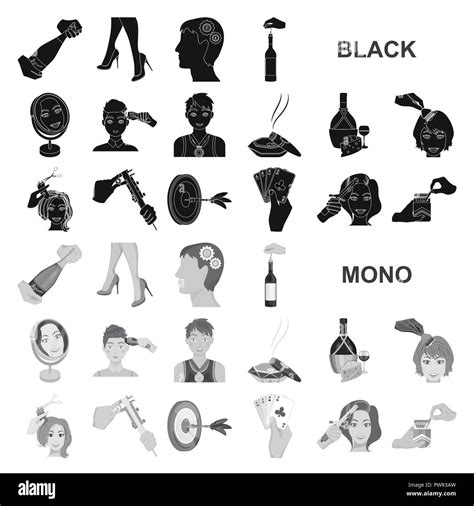 Manipulation By Hands Black Icons In Set Collection For Design Hand