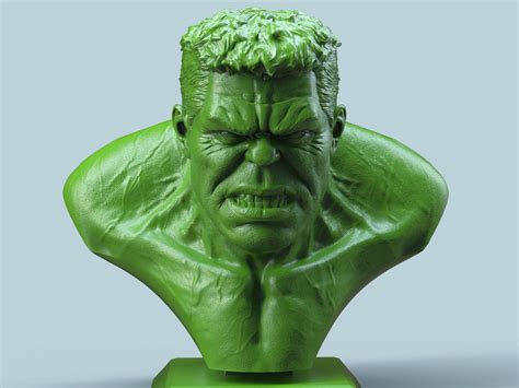 Hulk Bust 3D Model 3D Printable CGTrader