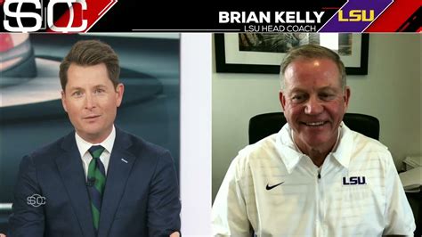 Brian Kelly Exclusive Preview Ahead Of Alabama Vs Lsu 🍿 Sportscenter Youtube