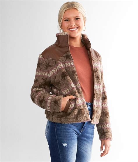 Ariat Bandit Sherpa Jacket Womens Coatsjackets In Multi Buckle