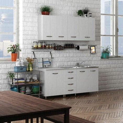 Sottolavello Cucina Componibile Con Ante 120 Cm Bianco