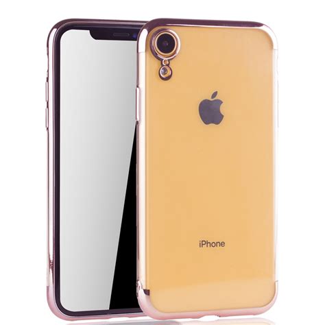 Handyh Lle F R Apple Iphone Xr Rose Pink Clear Tpu Silikon Case