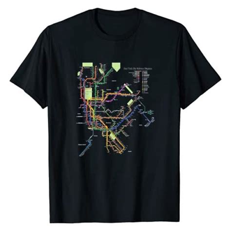 New York City Metro Subway Map Art I Heart Ny Souvenir Gifts T Shirt