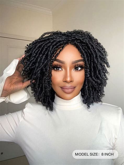 Afro Short Dreadlock Twist Synthetic Wig Shein South Africa