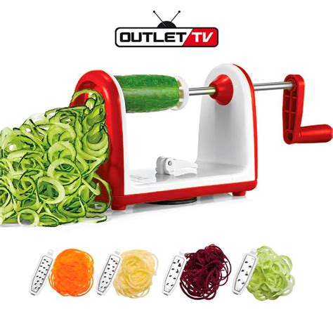 Rayador Rebanador Cortador En Espiral Speedy Spiralizer Outlet Tv