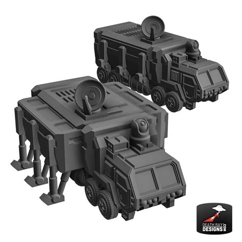 Solar Shift Collins Command Vehicle 2 Pack Death Ray Designs Tabletop Miniatures Gaming