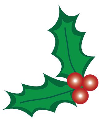 Holly Leaf And Berries - ClipArt Best