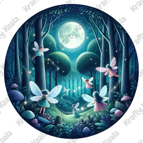 Fairies Circle 1 Sticker Design Jpeg Png Digital Download Commercial