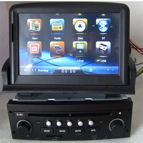 Touch Screen Din Car Dvd Gps For Peugeot With Radio Stereo Audio