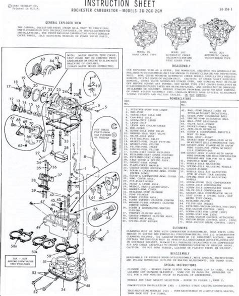 Small Base Rochester G Gc Gv Carburetor Premium Rebuild Kits Hot