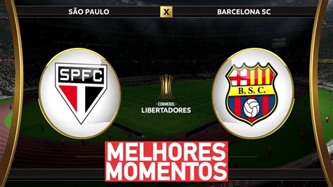 São Paulo x Barcelona EQU AO VIVO LIBERTADORES 2024 YouTube