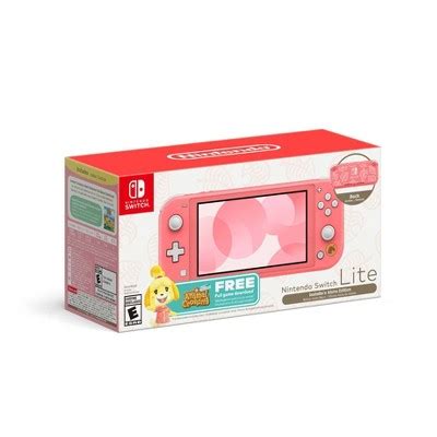 Nintendo Switch Lite - Animal Crossing: New Horizons Bundle - Isabelle ...