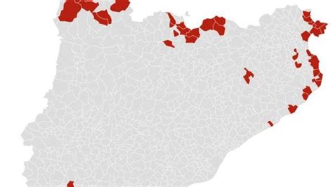 MAPA Aquests són els 47 municipis de Catalunya que hauran de retallar