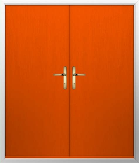 Solidor Thornbury Solid Timber Composite Door In Tangerine