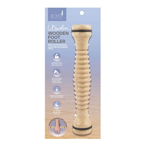 Wood Roller Stick Trigger Point Recovery Tool Deep Relax Gear Massage