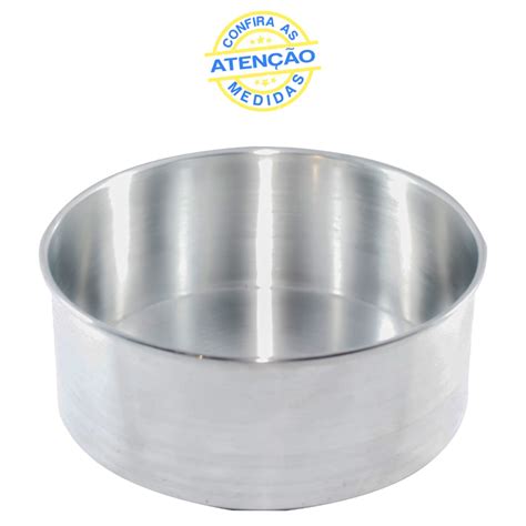 Forma Bolo Assadeira Reta Redonda Alta N Aluminio Shopee Brasil