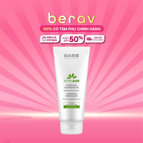 Sữa rửa mặt BABE Stop Akn Purifying Cleansing gel cho da dầu mụn ml Shopee Việt Nam