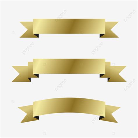 Ribbon Elegant Vector Hd Png Images Elegant Gold Ribbon Collection