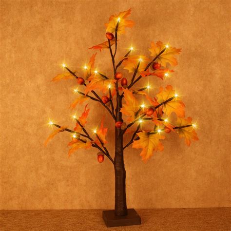 Vanthylit 2ft Lighted Maple Tree With 24 Warm White Led Lights