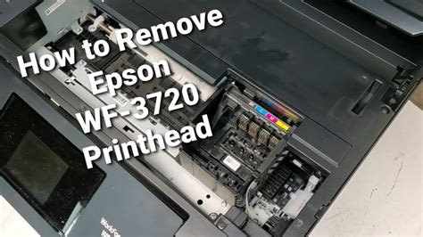 How To Remove Epson WF 3720 WF 3730 Printhead For Cleaning Or To