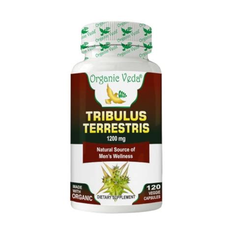 Expiring August 2024 Organic Veda Tribulus Terrestris 120 Capsules