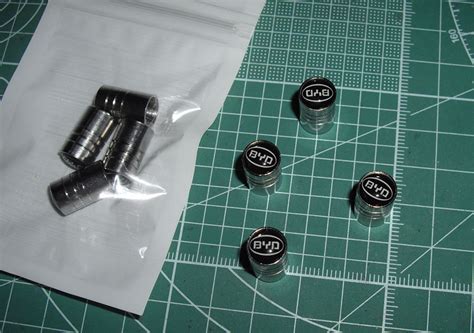 Колпачки с эмблемкой BYD на сосок камеры. — BYD F3, 1,6 л, 2008 года ...