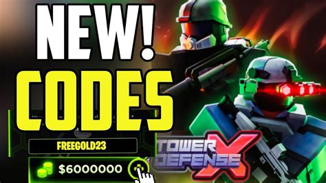 ALL NEW WORKING CODES FOR TOWER DEFENSE X IN DECEMBER 2023 ROBLOX