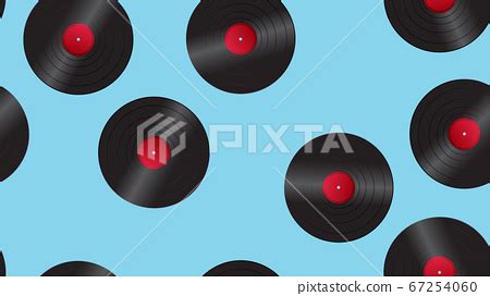 Seamless Pattern Of Retro Old Hipster Musical Stock Illustration