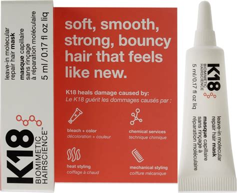 K18 Leave In Molecular Repair Hair Mask 5ml Uk Beauty