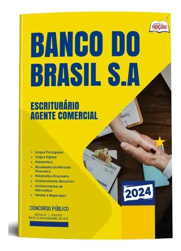 Apostila Banco Do Brasil 2024 Pdf Grátis - Apostila Banco Do Brasil 2024 - Escriturário - Agente Comercial ...