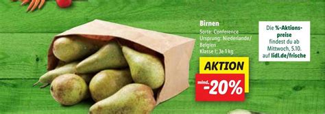 Birnen Angebot Bei Lidl 1prospektede