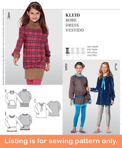 Girls Sewing Pattern Sew Tween Teen Clothes Clothing Dress Etsy