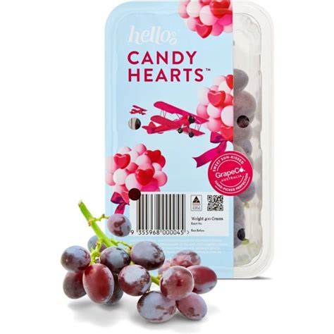 Candy Hearts™ Grapes 400g Pack Woolworths