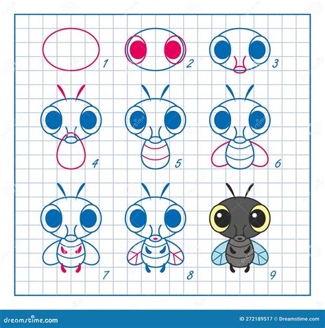 how to draw a insect 3
