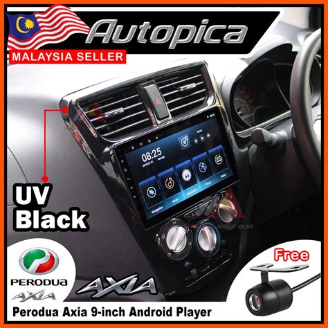 UV Black Perodua Axia Allwinner Quad Core 9 10 IPS Screen Android