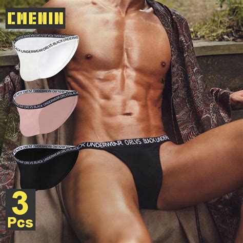 CMENIN ORLVS 3Pcs Fashion Modal Jockstrap Underwear Man Brief