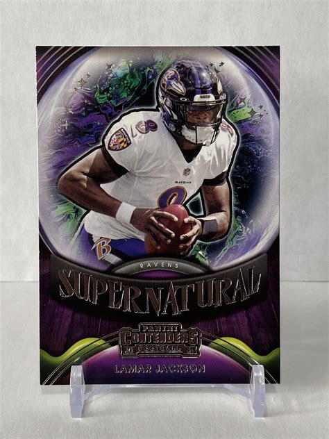 2021 Panini Contenders Football Supernatural Lamar Jackson SN LJA