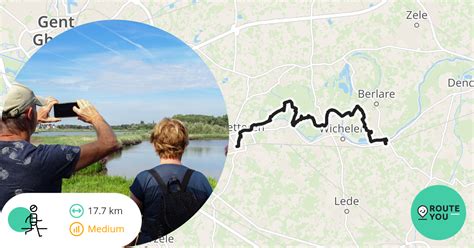 Treinstapper Schoonaarde Wetteren Recreatieve Wandelroute RouteYou