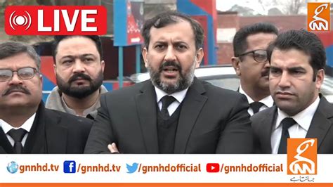 Live Pti Lawyers Important Media Talk Outside Adiala Jail Gnn Youtube