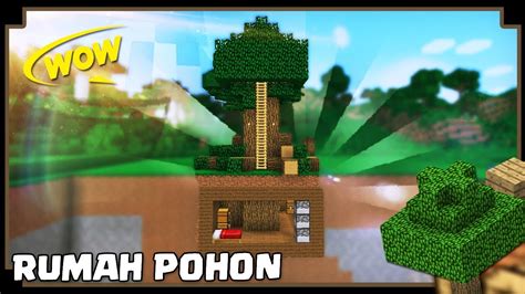 Cara Membuat Rumah Pohon Di Minecraft Koleksi Gambar