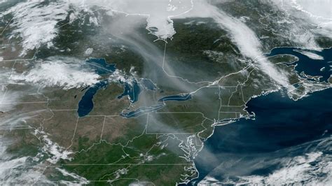 Canada Wildfires North America Air Quality Alerts In Maps And Images