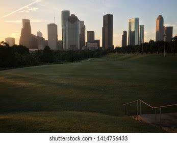 Houston Skyline Sunrise Stock Photo 1414756433 | Shutterstock