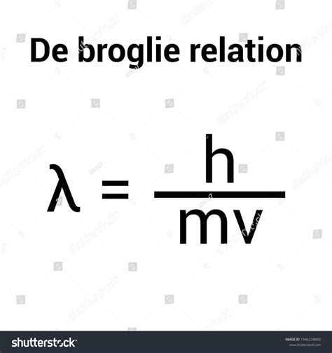 13 De Broglie Equation Images, Stock Photos & Vectors | Shutterstock