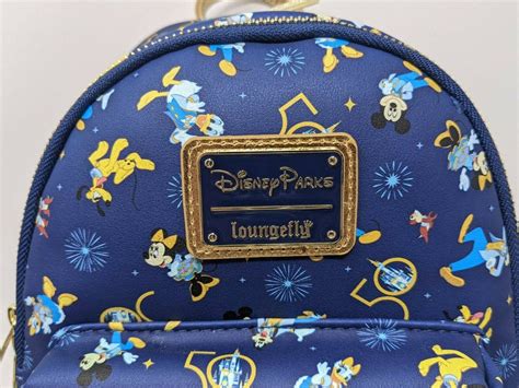 Wdw 50th Anniversary Loungefly Mini Backpack Walt Disney World Etsy