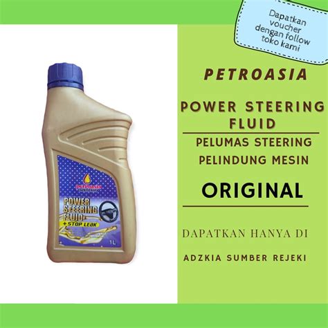 Jual Power Steering Fluid Stop Leak Liter Petroasia Original