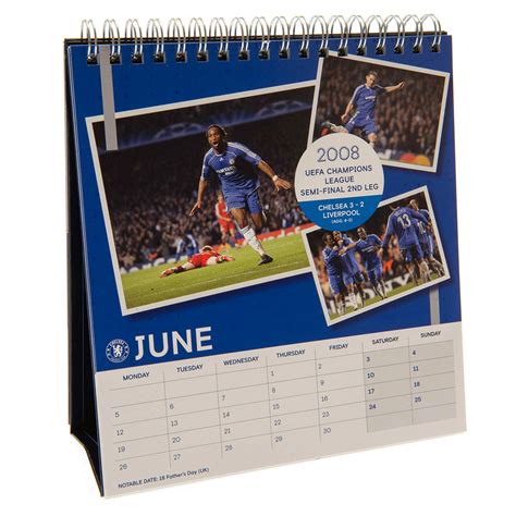 Chelsea FC Desktop Calendar 2023