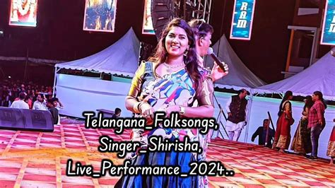 Telangana Folksongs Live Performance Shirisha Singer 2024 Singer