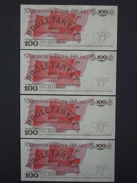 Banknoty PRL 100 zł Ludwik Waryński seria SF z 1 czerwca 1986 r