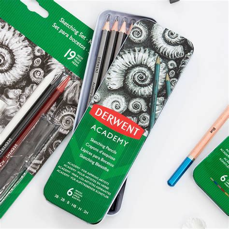 Derwent Academy Sketching Pencils 6 Pack Hobbycraft